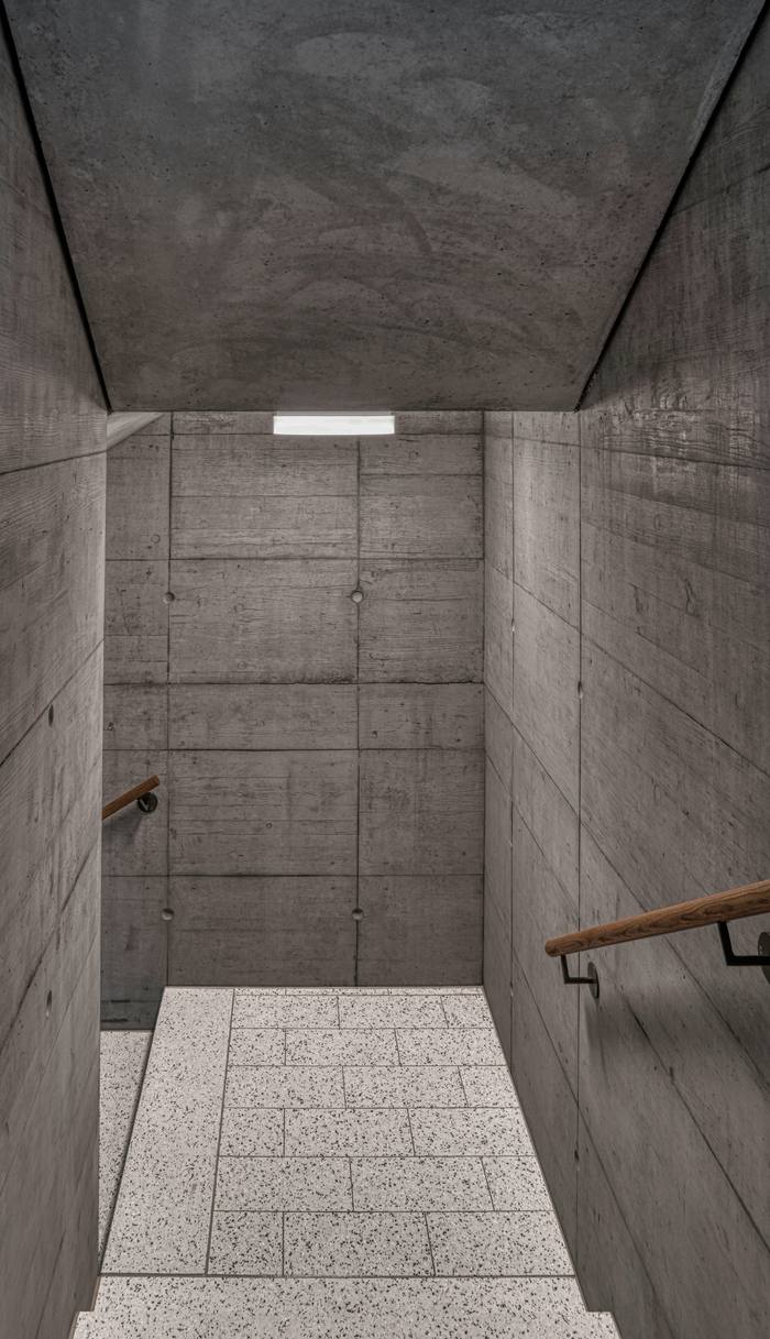 Concrete interior and access area