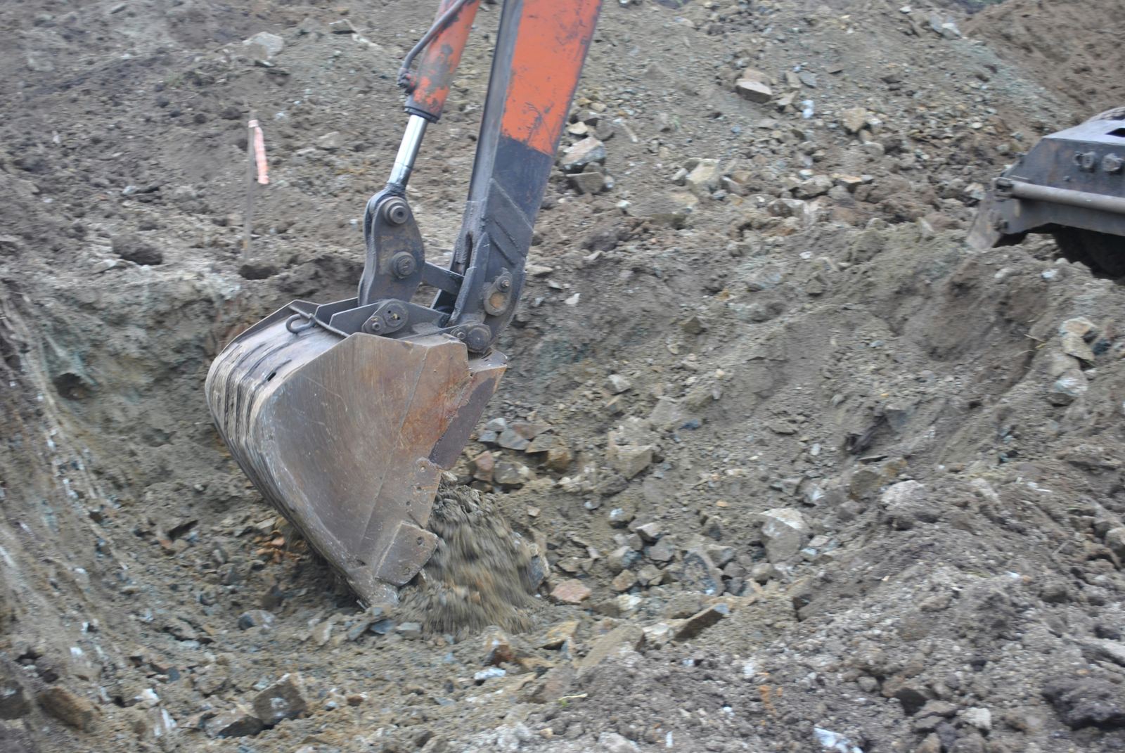 Excavation equipment used for foundation work and stabilization